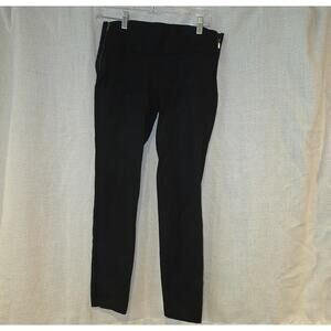 EUC Zara Trafaluc Collection black, high rise dress pant, zippers on hips sz L